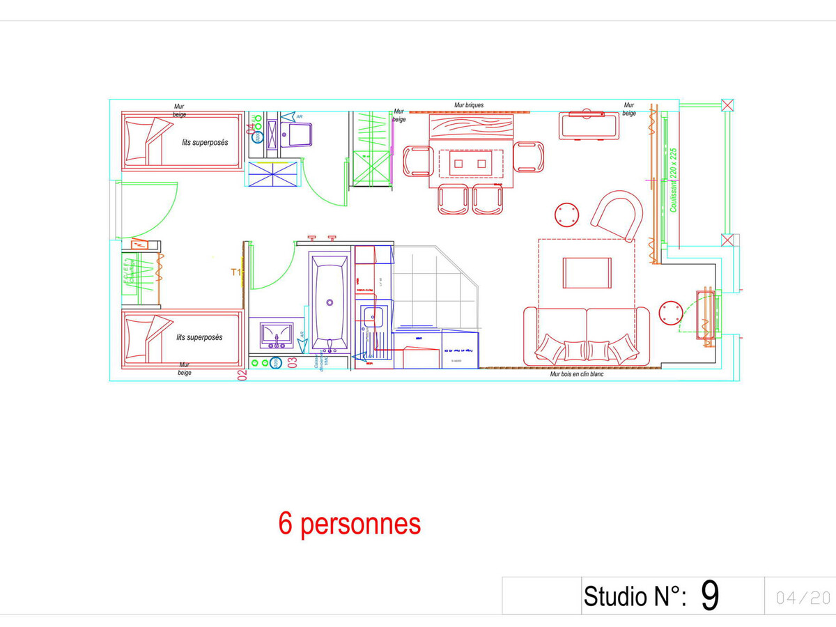 Studio 6 pers Gourette, vue pistes et piscine - Photo 9
