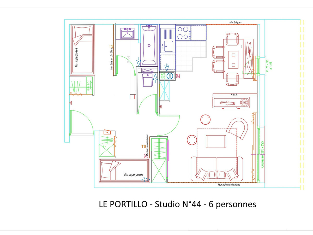 Studio 6 pers Gourette, piscine, terrasse vue montagne - Photo 10