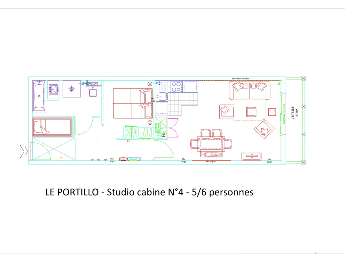 Studio 6 pers avec piscine à Gourette - Photo 5