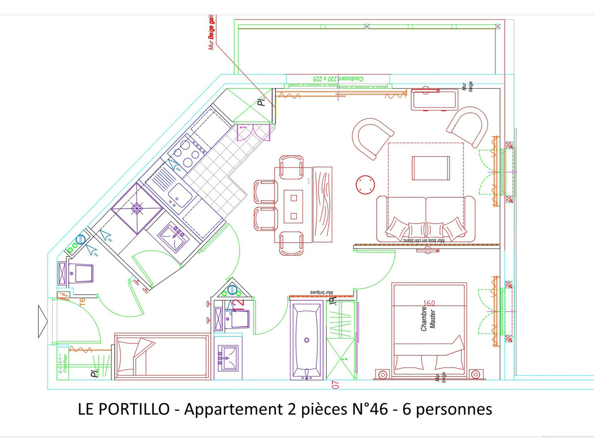 Appartement 6 pers Gourette, terrasse, piscine - Photo 11