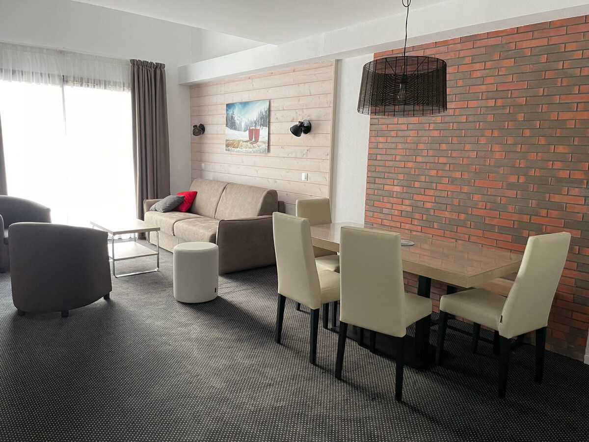 Studio cabine 58m² Gourette, 6 pers, vue pistes, piscine - Photo 2