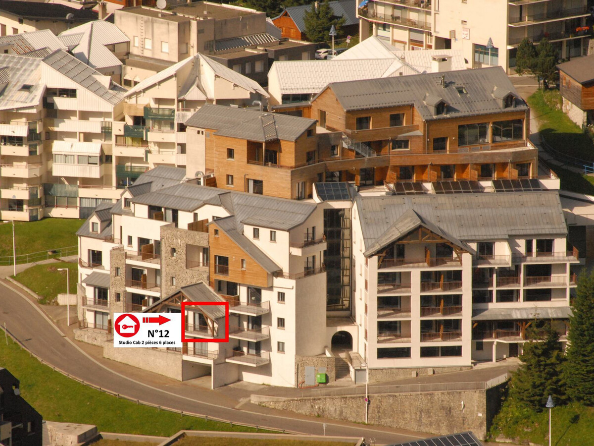 Studio cabine 58m² Gourette, 6 pers, vue pistes, piscine - Photo 4
