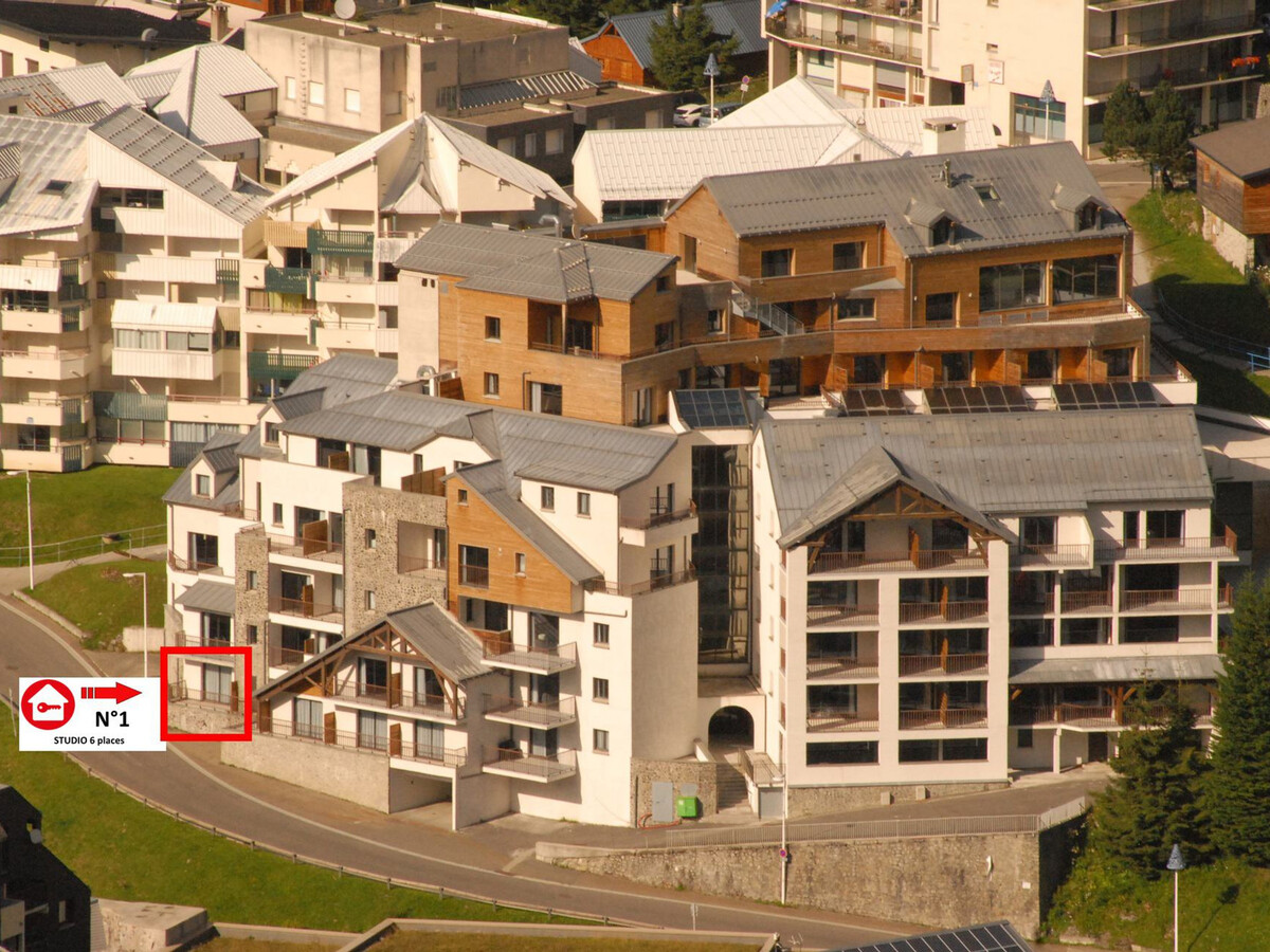 Studio 6 pers Gourette avec piscine et balcon - Photo 4