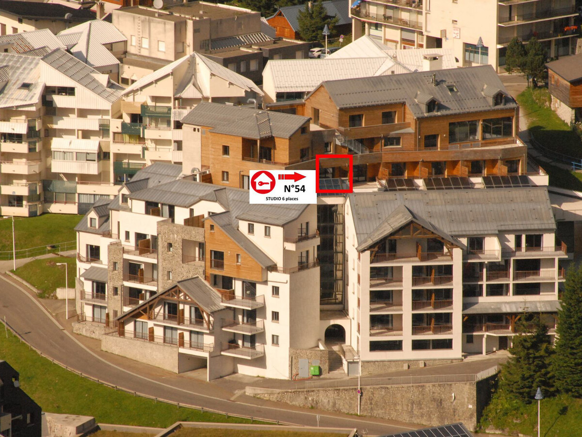 Studio 6 pers Gourette, vue pistes, 5e étage terrasse - Photo 4