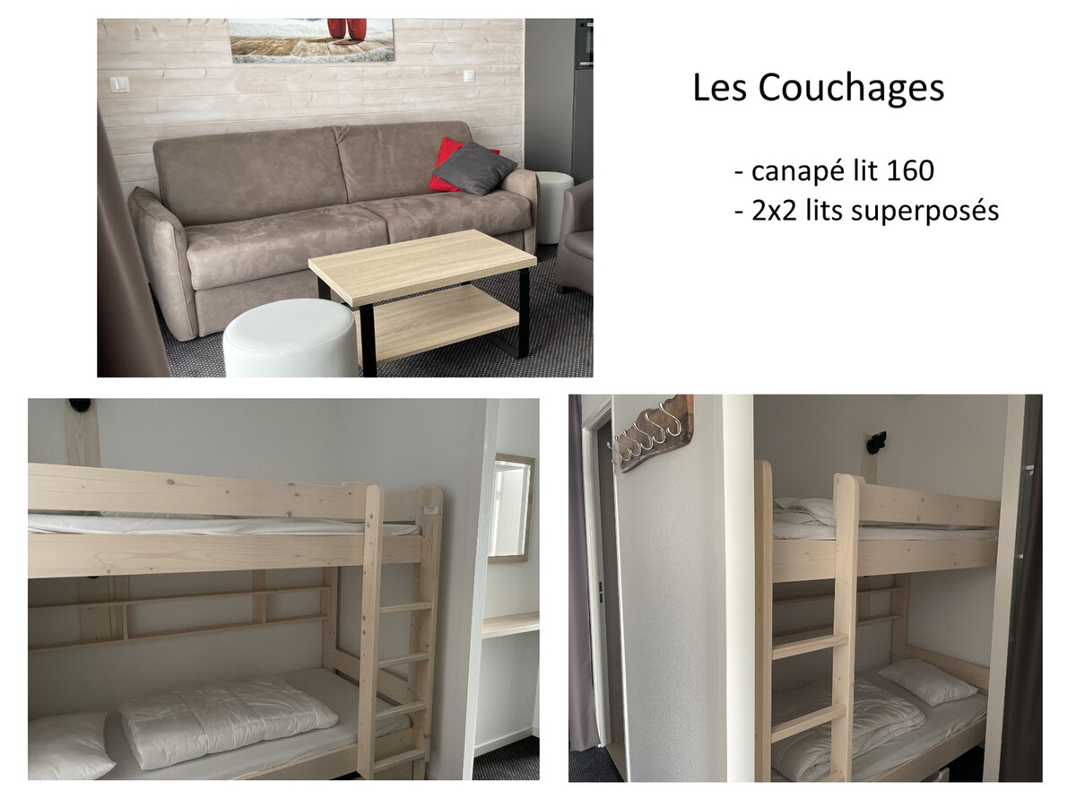 Studio 6 pers Gourette, vue pistes, 5e étage terrasse - Photo 7