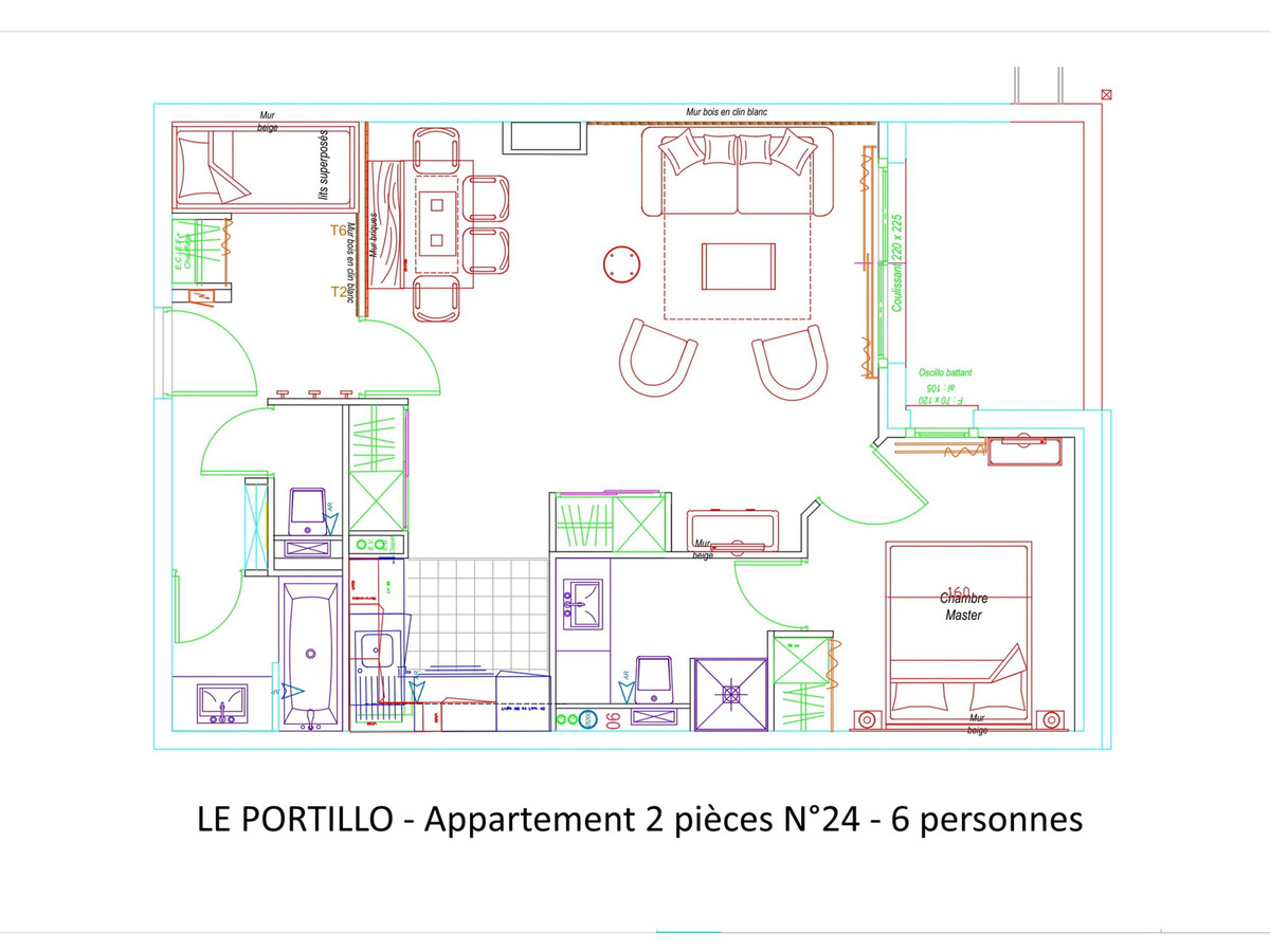 Appartement 6 pers, 57m², piscine, terrasse vue montagne - Photo 11