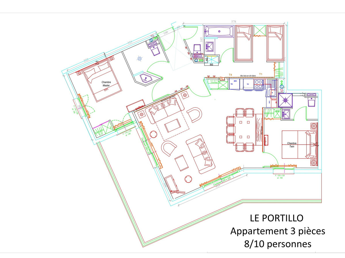 Appartement 3 pièces Gourette, 10 pers, vue pistes - Photo 12