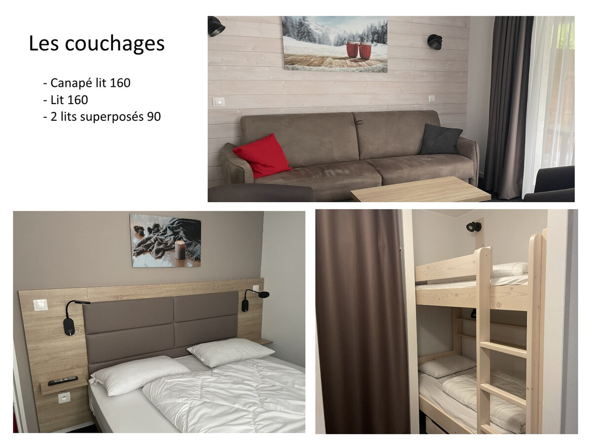 Appartement 6 pers, piscine, vue pistes à Gourette - Photo 7
