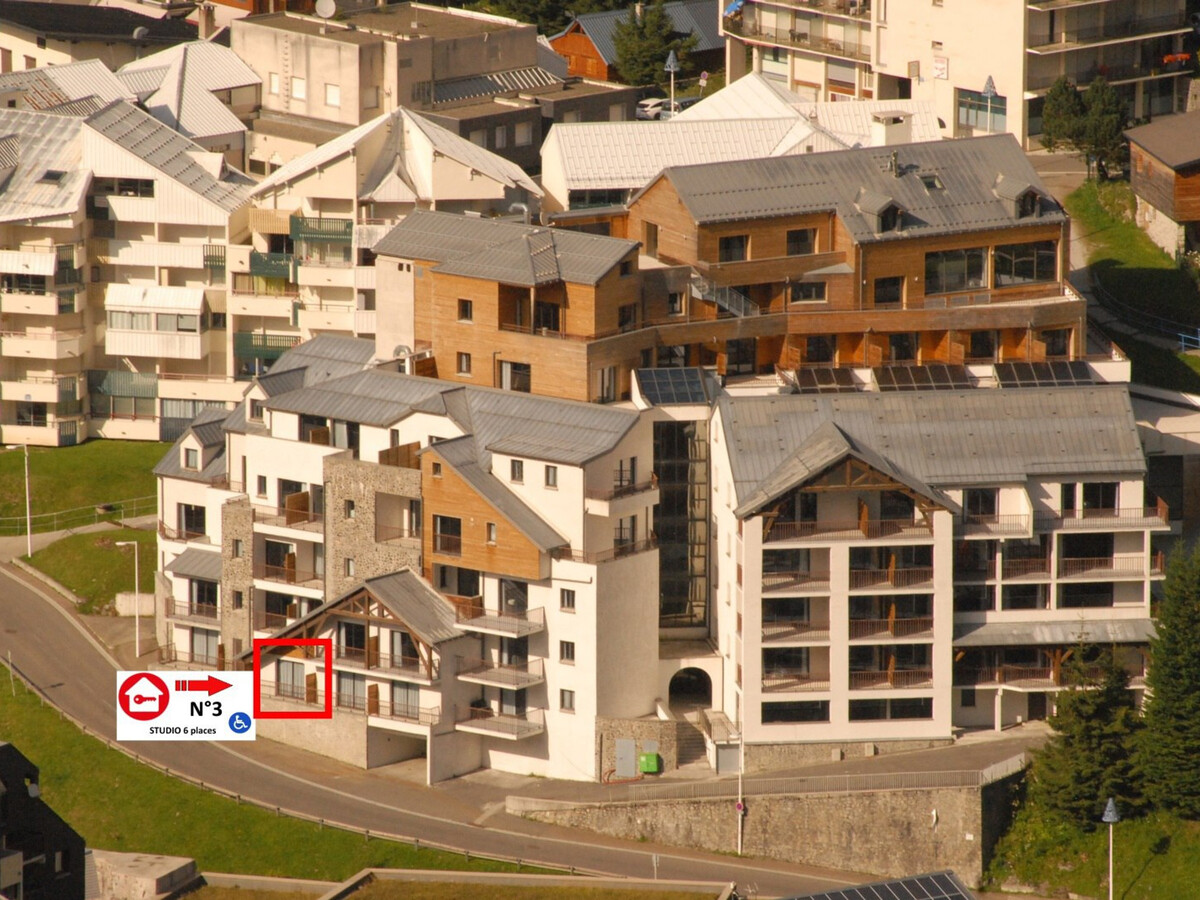 Studio 6 pers Gourette, vue pistes et piscine - Photo 4