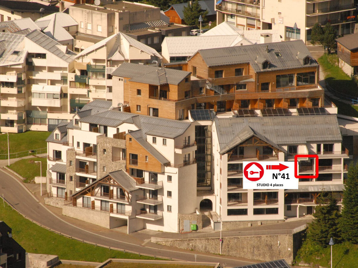Studio 4 pers Gourette, piscine et vue pistes - Photo 4