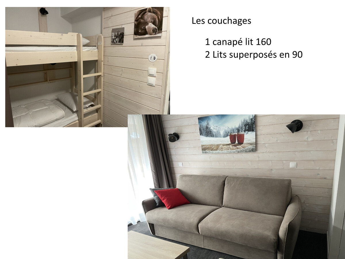 Studio 4 pers Gourette, piscine et vue pistes - Photo 7