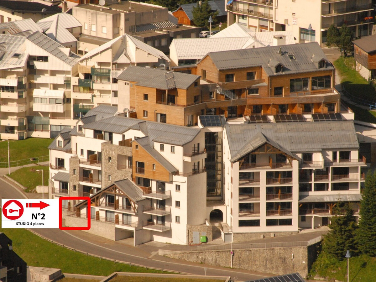 Studio 4 pers Gourette avec terrasse et piscine - Photo 1