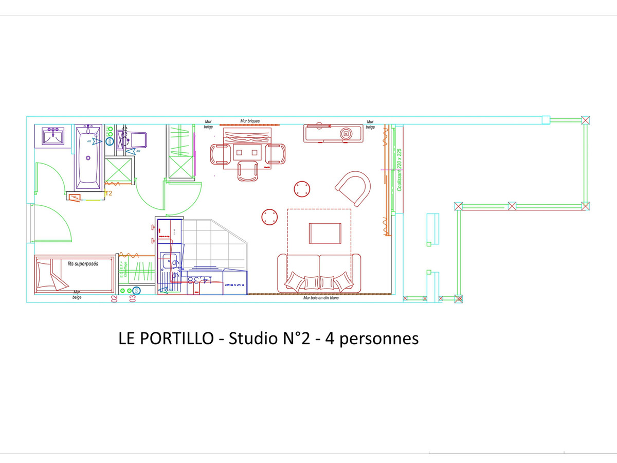 Studio 4 pers Gourette avec terrasse et piscine - Photo 8