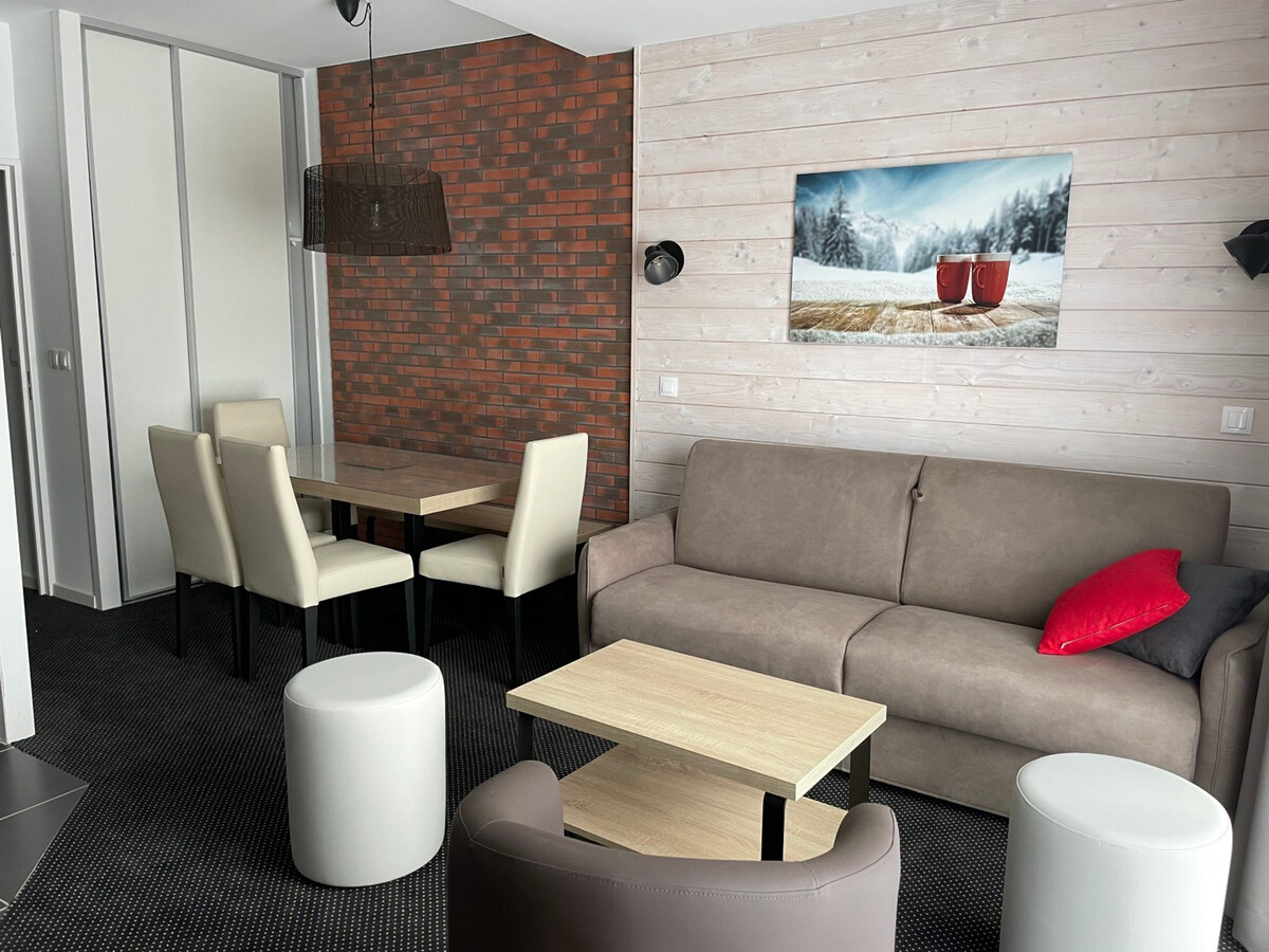 Studio 6 pers. Gourette, vue pistes, piscine - Photo 2