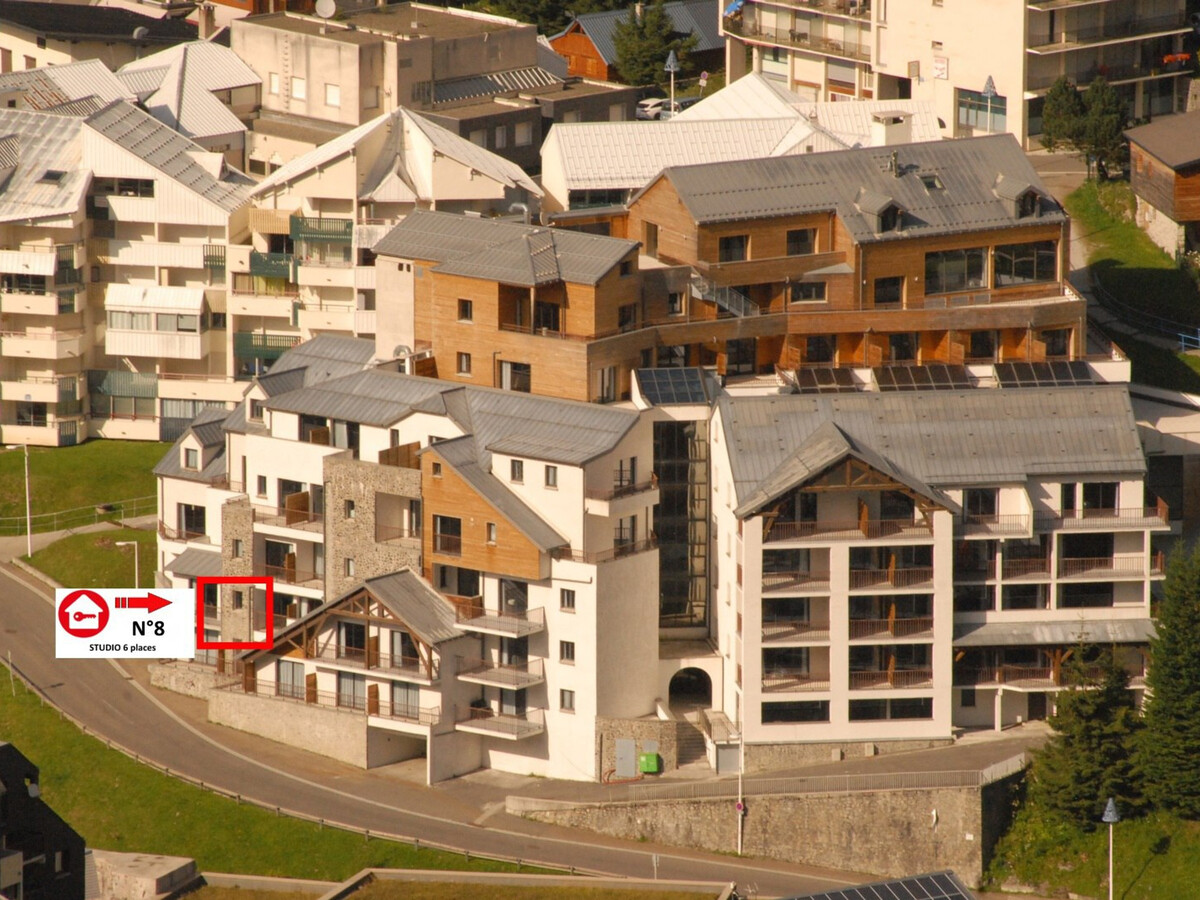Studio 6 pers. Gourette, vue pistes, piscine - Photo 4