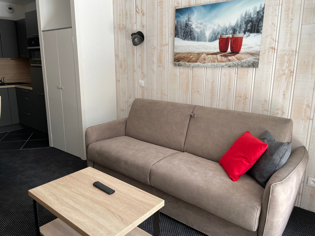 Studio 29 m² Gourette, terrasse vue piste, piscine - Photo 8
