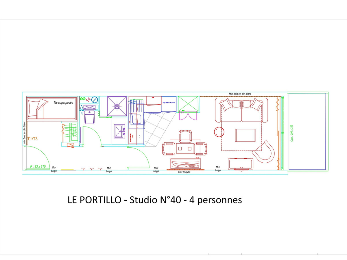 Studio 4 pers Gourette, balcon sud-ouest, piscine - Photo 9