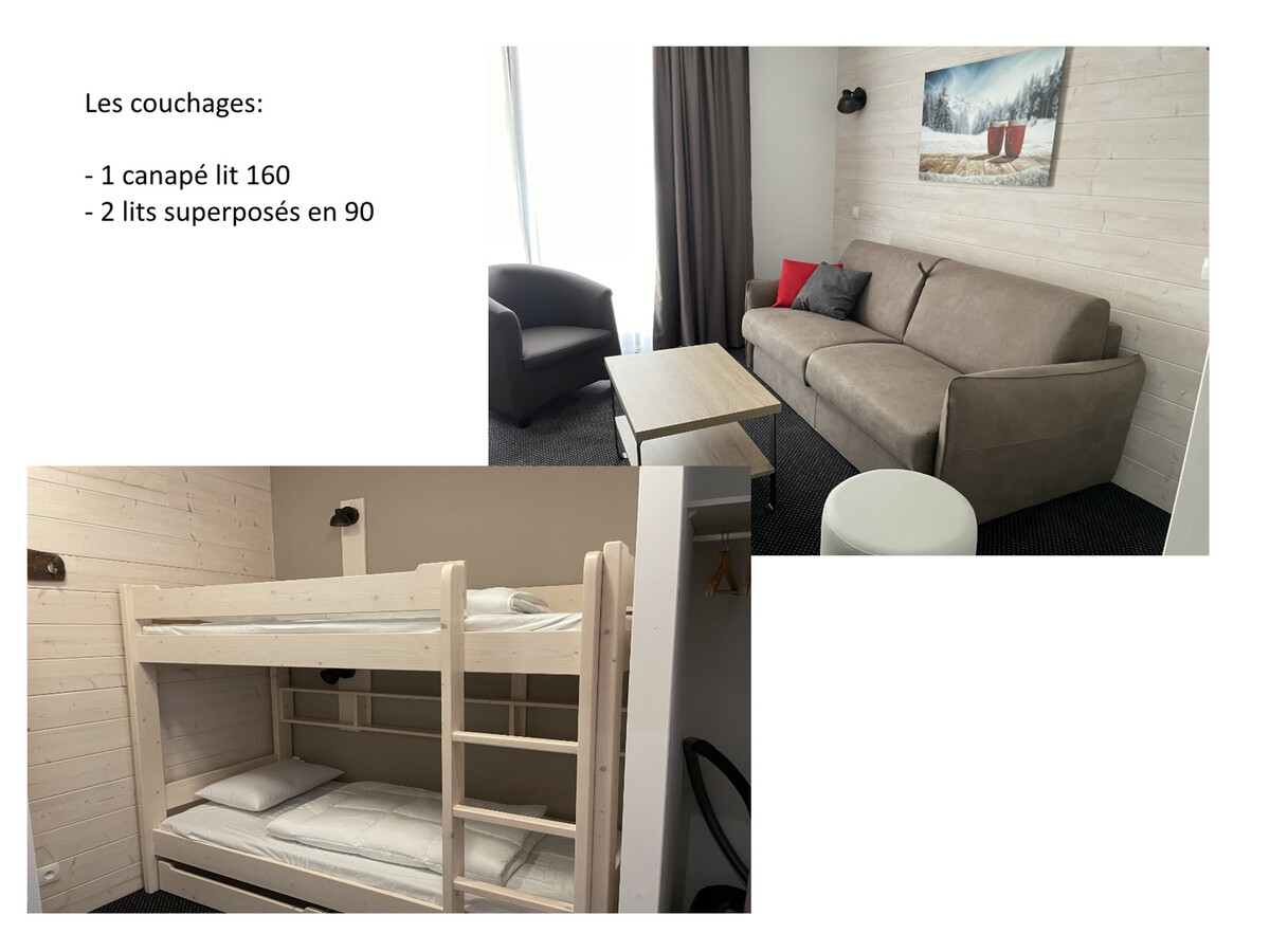 Studio 4 pers Gourette avec piscine, terrasse et animaux - Photo 7