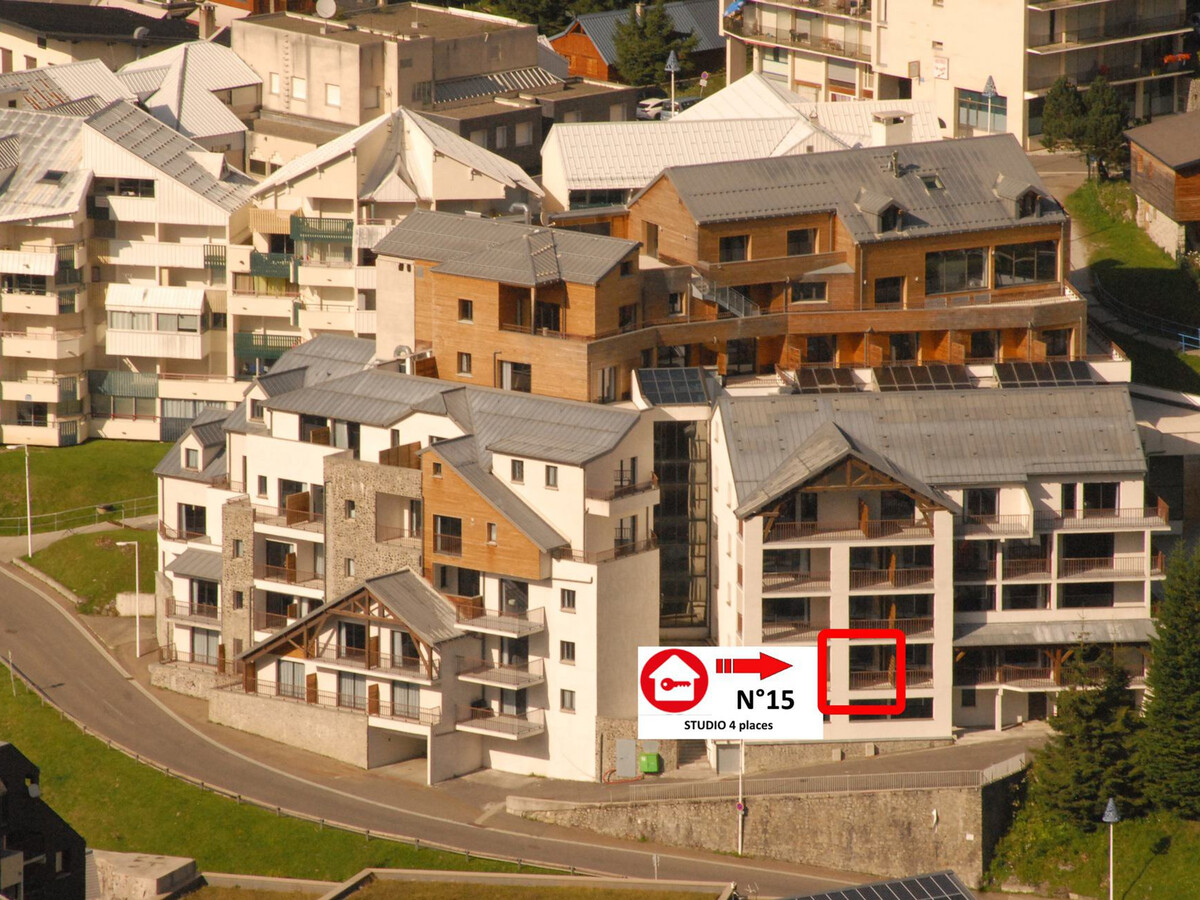 Studio 4 pers. Gourette avec piscine, terrasse vue pistes - Photo 4