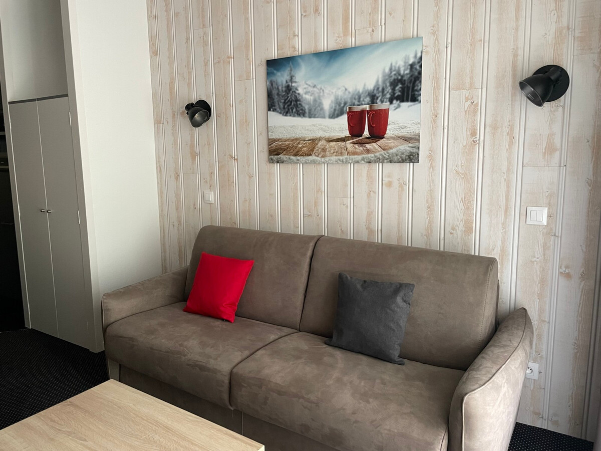 Studio 4 pers. Gourette avec piscine, terrasse vue pistes - Photo 11