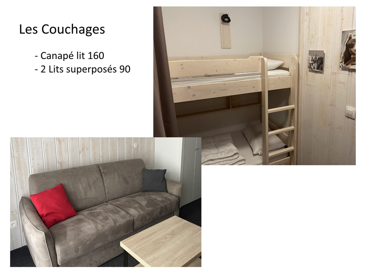 Studio 4 pers avec piscine à Gourette, terrasse Sud-Ouest - Photo 7
