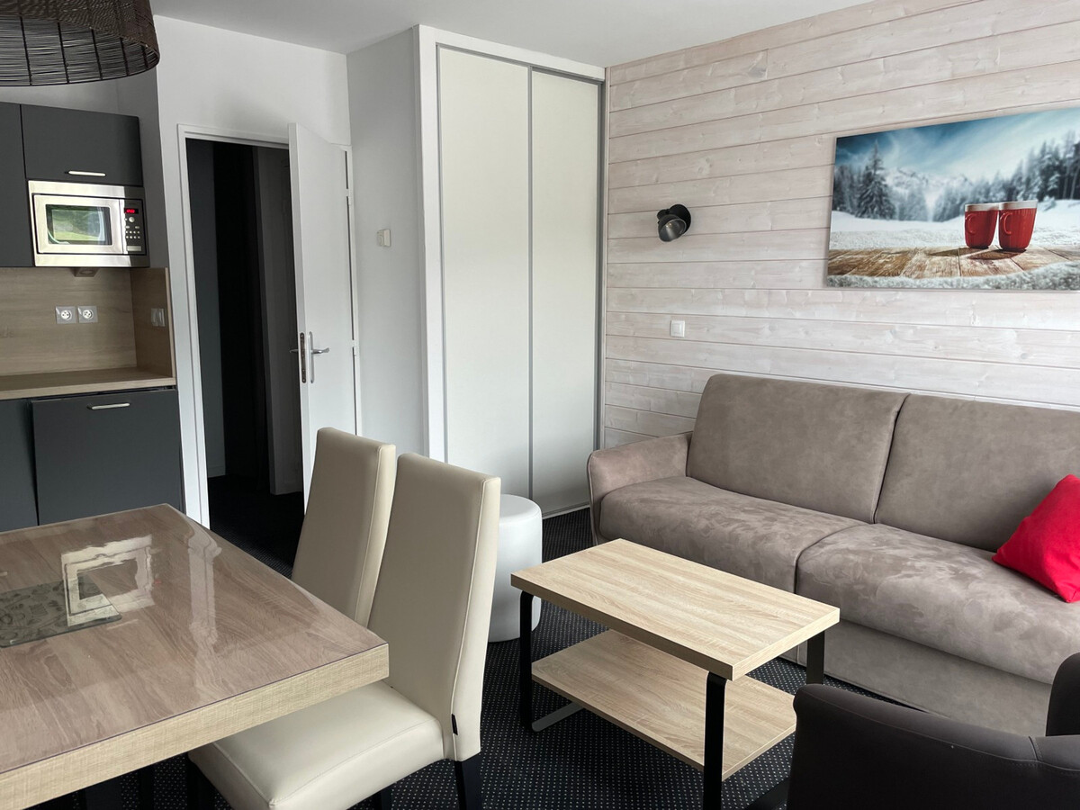 Studio 4 pers. Gourette avec piscine et vue pistes - Photo 1