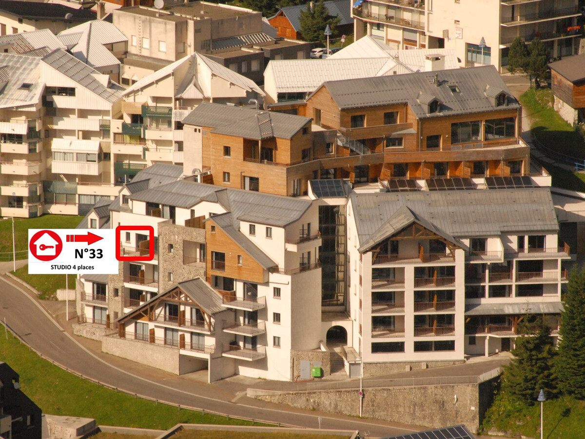 Studio 4 pers. Gourette avec piscine et vue pistes - Photo 4
