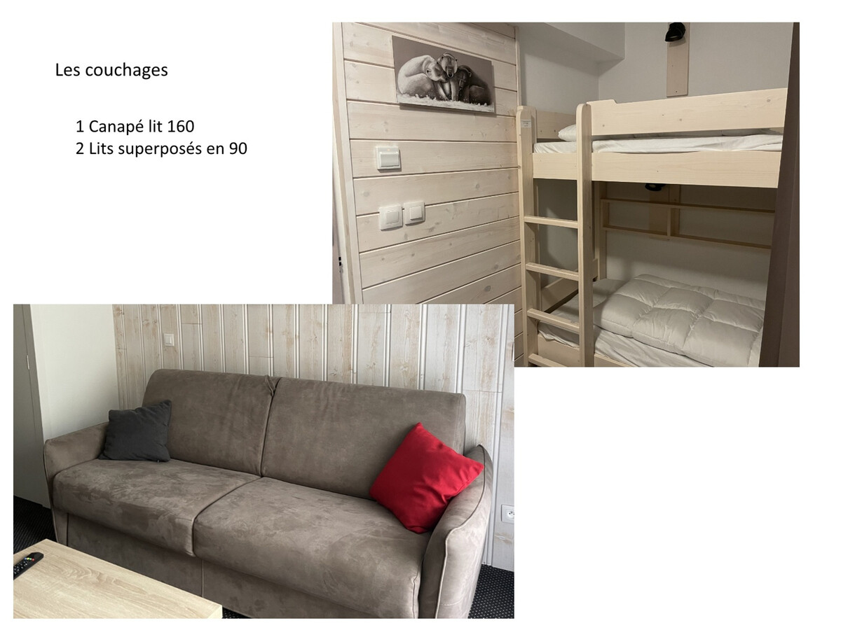 Studio 4 pers avec terrasse et vue pistes à Gourette - Photo 8