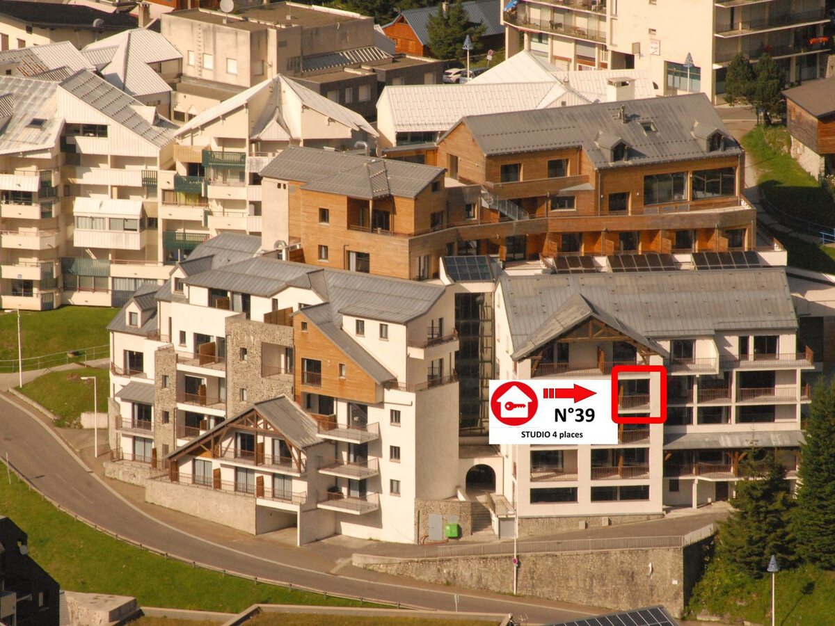 Studio 4 pers avec piscine à Gourette, vue pistes - Photo 4