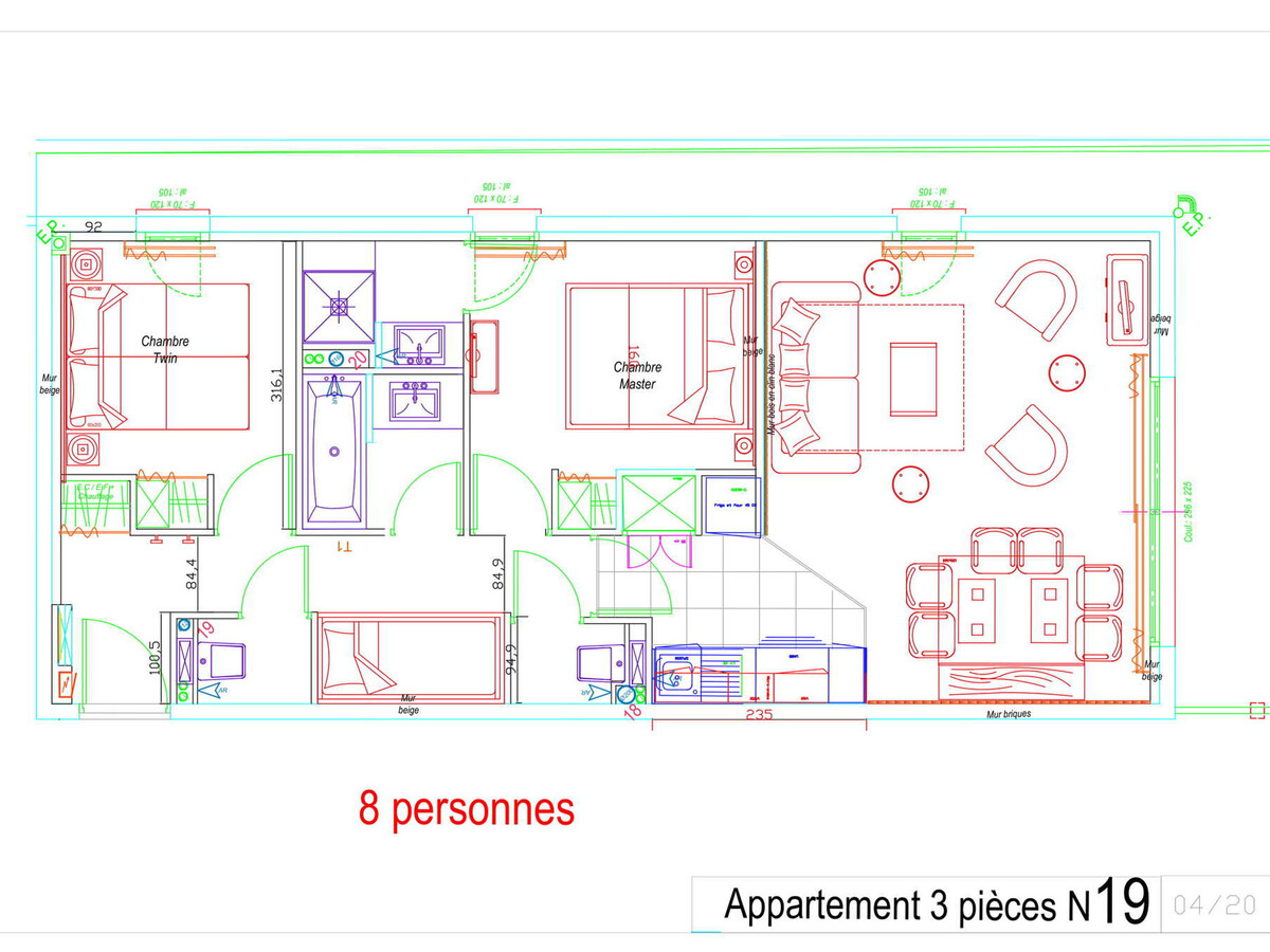 Appartement 8 pers à Gourette avec piscine et vue pistes - Photo 11