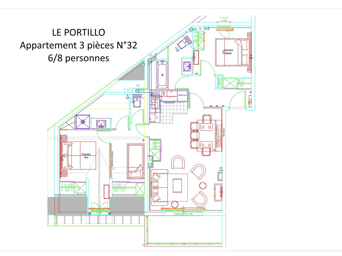 Appartement 8 pers à Gourette, vue montagne avec piscine - Photo 12