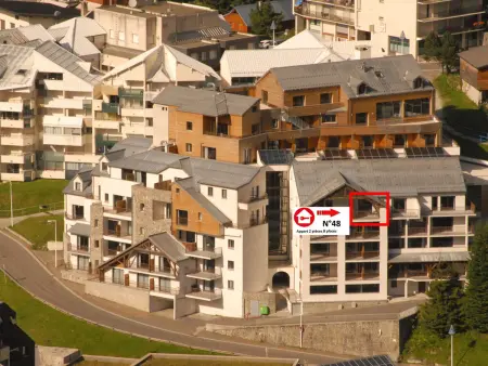 Duplex 8 pers Gourette, terrasse vue montagne, piscine : photo 4