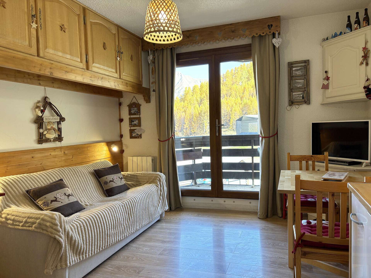Studio skis aux pieds aux Orres, vue pistes, 5 pers. - Photo 1