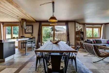 Chalet Sanaz, jacuzzi avec vue Mont Blanc : photo 11