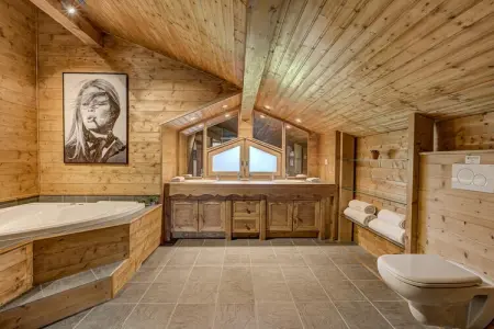 Chalet Sanaz, jacuzzi avec vue Mont Blanc : photo 20