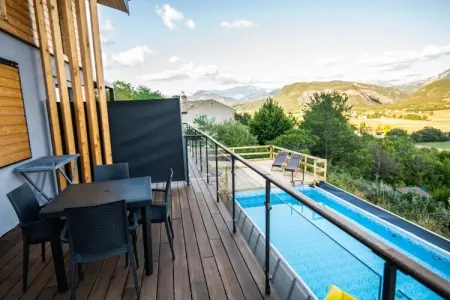 Maison bioclimatique Marcoux, vue vallée Durance : photo 6