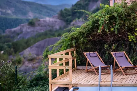 Maison bioclimatique Marcoux, vue vallée Durance : photo 7