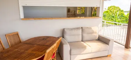 Appartement vue mer à Deshaies, piscine partagée et terrasse : photo 3