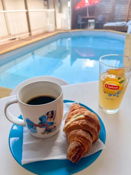 Appartement vue mer à Deshaies, piscine partagée et terrasse : photo 11