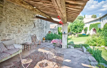 Maison de maître 17e siècle, 11 personnes, piscine : photo 21