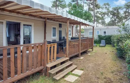 Location mobil home de vacances à Saint Julien en Born