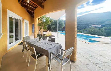 Maison 8 pers. Roquebrun, piscine chauffée et vue panoramique : photo 8