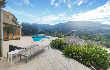 Maison 8 pers. Roquebrun, piscine chauffée et vue panoramique : photo 9