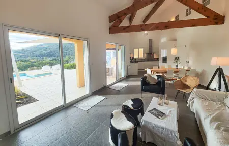 Maison 8 pers. Roquebrun, piscine chauffée et vue panoramique : photo 16