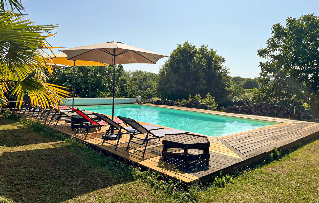 Maison pierre et poutres avec piscine chauffée à Mombrier - Photo 10