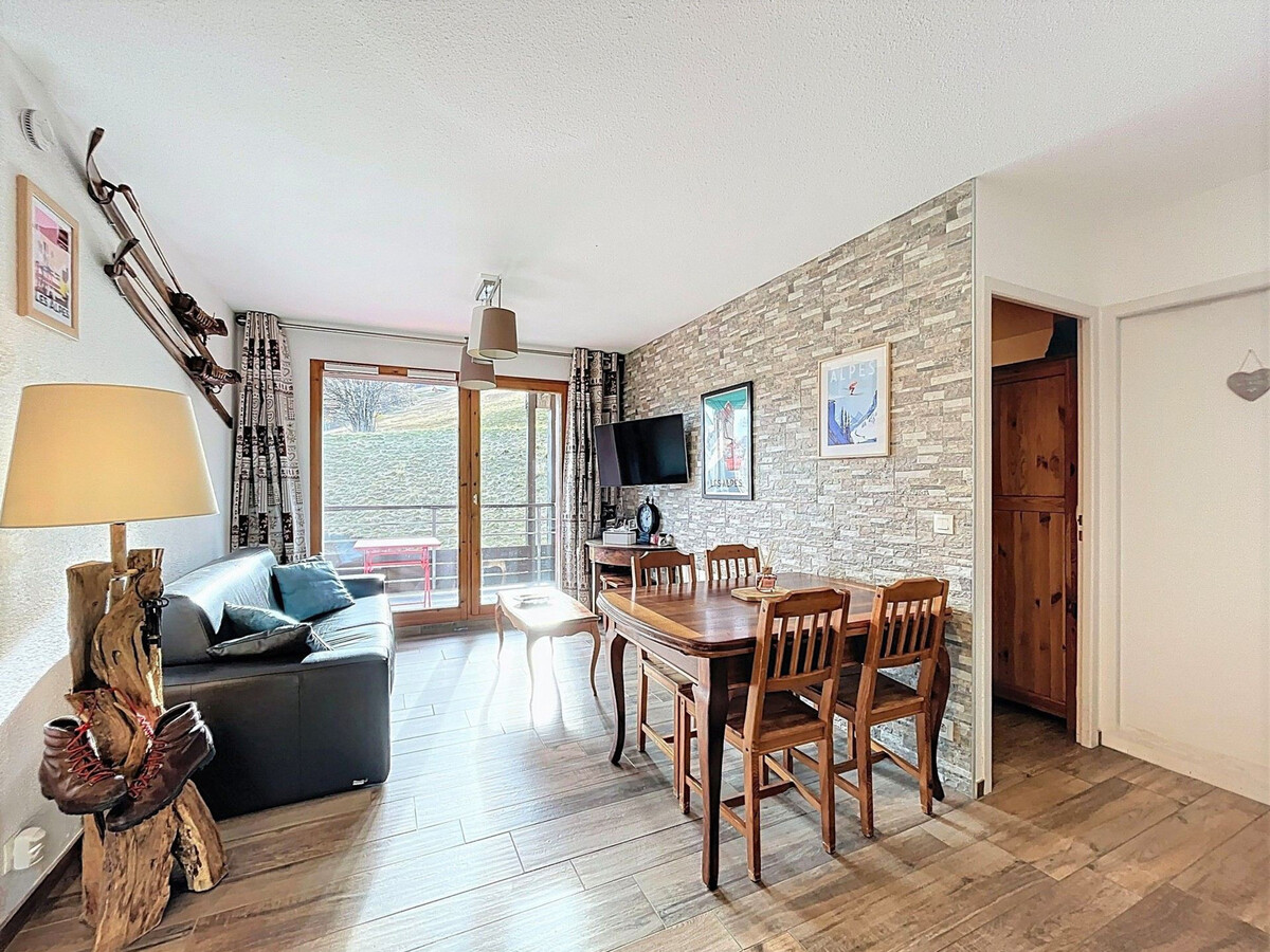 T3 rénové 40 m² au Corbier, balcon sud, vue pistes - Photo 1