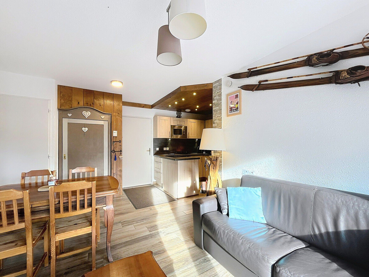 T3 rénové 40 m² au Corbier, balcon sud, vue pistes - Photo 3