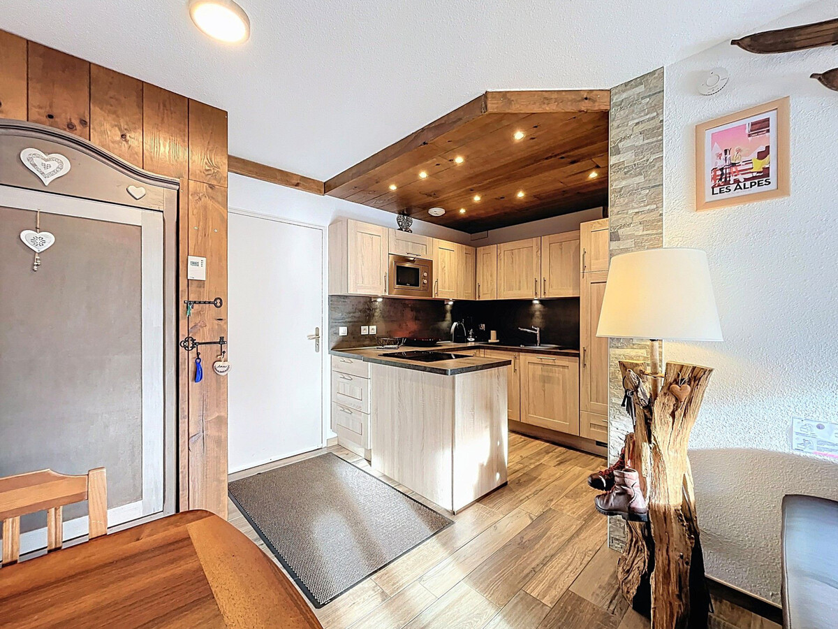 T3 rénové 40 m² au Corbier, balcon sud, vue pistes - Photo 6