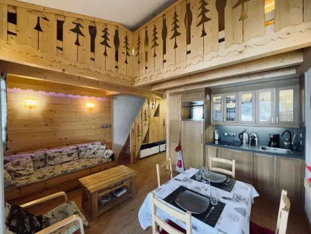 Appartement cosy Les Menuires, mezzanine et vue montagne, parking : photo 2