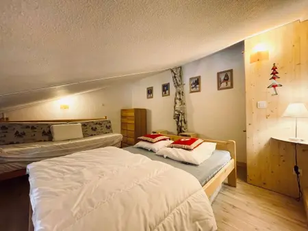 Appartement cosy Les Menuires, mezzanine et vue montagne, parking : photo 6
